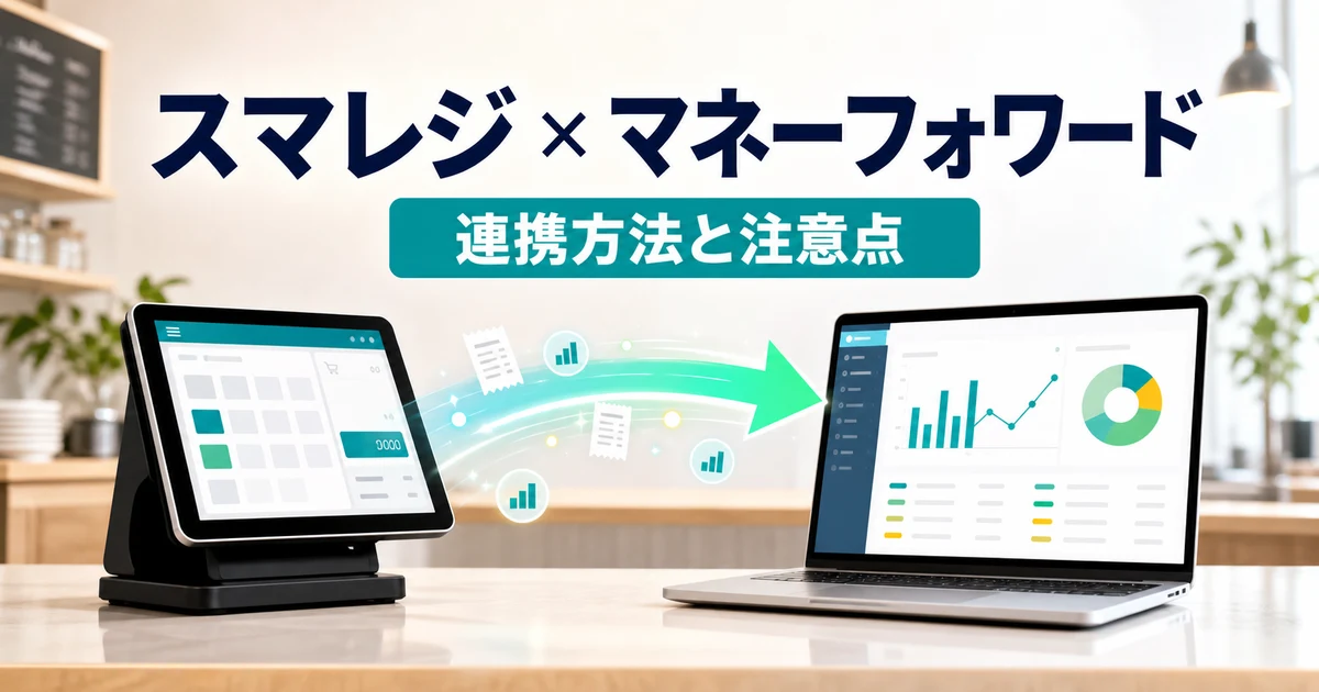 スマレジのPOS売上データをマネーフォワード クラウド会計へ連携するイメージ